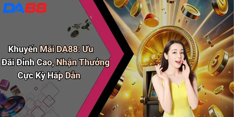 Khuyến Mãi DA88: Ưu Đãi Đỉnh Cao, Nhận Thưởng Cực Kỳ Hấp Dẫn