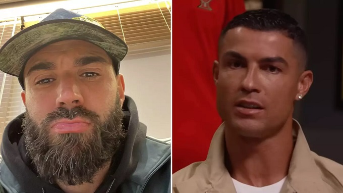 Benzema có hành động "đáp trả" Ronaldo